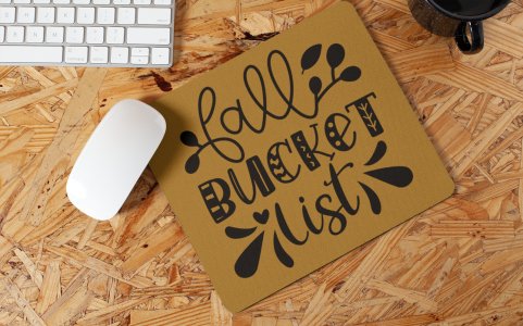 Fall bucket list-Halloween Theme Mousepad