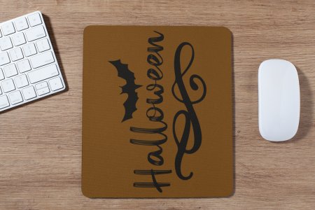 Halloween - text illustration graphic -Halloween Theme Mousepad