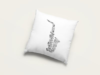 Saxophone - Special Printed Pillow Covers For Music Lovers(Combo Set of 2)