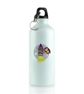 Diwali Rocket Adventure sipper bottle - Boy's Joyful Flight