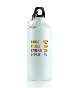 Festive Feast sipper bottle - Ladoo, Chakli, Karanji & Repeat