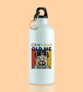 New Year Has Come, New Year Printed Aluminium Water Bottle