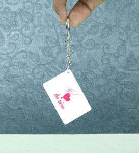 Te Amo: Sublimation Printed Key-Chain, Best Gift For Singles ( Pack of 2 )
